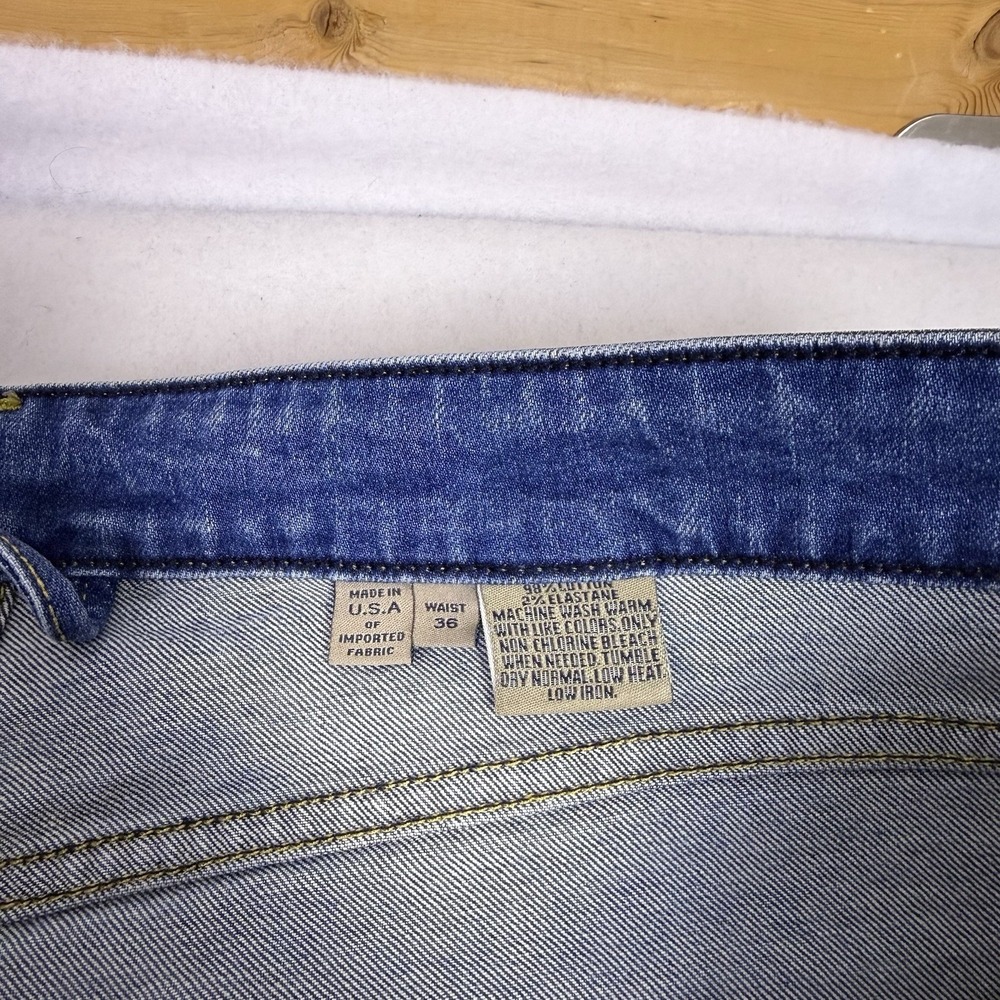 Bills Khakis Mens Classic Fit Denim Jeans 36 Made in USA‎ Blue 5 Pocket Stretch - Picture 2 of 9